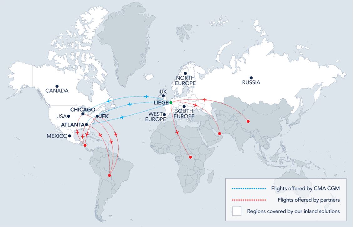 Air Cargo map